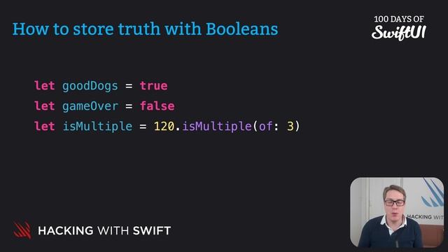 How to store truth with Booleans – Swift for Complete Beginners смотреть онлайн