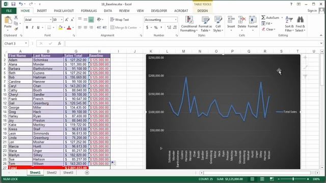 How to Create a Baseline With Excel : Using Excel & Spreadsheets смотреть онлайн