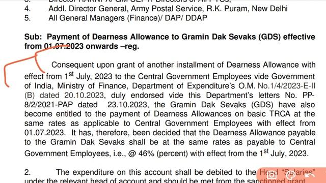 GDS DEARNESS ALLOWANCE INCREASE 46% || GDS SALARY INCREASE NOVEMBER 2023 || @themaskgirl_ смотреть онлайн