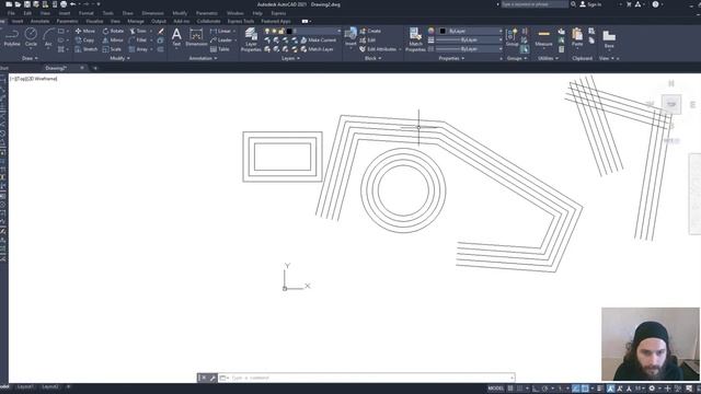 AutoCAD - ERASE, COPY, MIRROR, OFFSET, ARRAY, MOVE, ROTATE Komutları смотреть онлайн