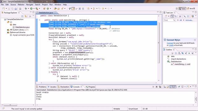 How to perform select query on a database of mysql using java смотреть онлайн