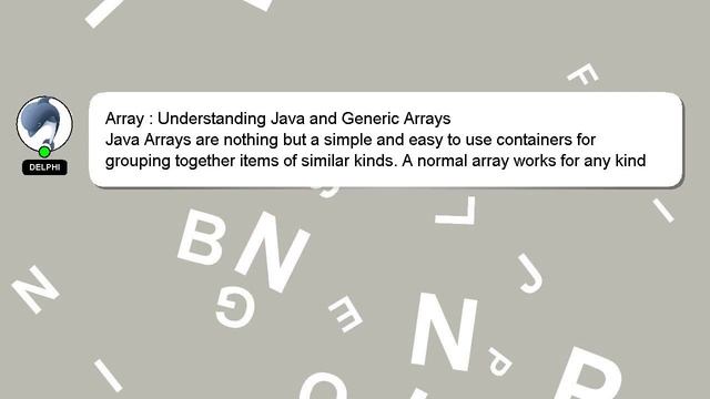 Array : Understanding Java and Generic Arrays смотреть онлайн