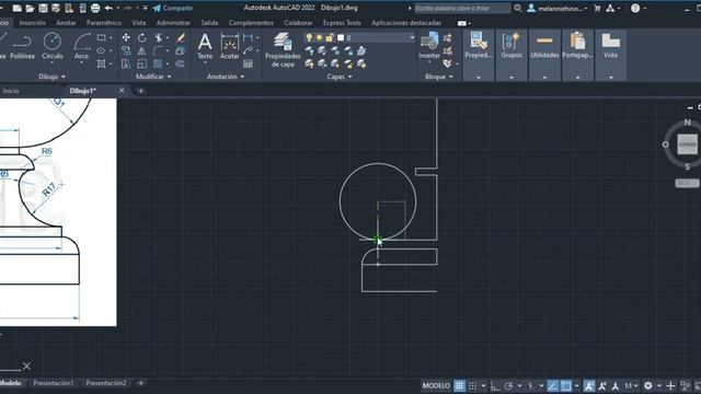 Autodesk AutoCAD 2022 Dibujo2 dwg 2021 10 17 16 45 56 смотреть онлайн