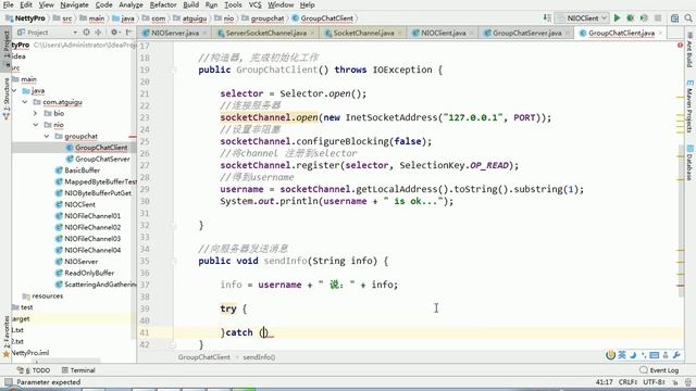031 尚硅谷 Netty核心技术及源码剖析 NIO 群聊系统3 смотреть онлайн