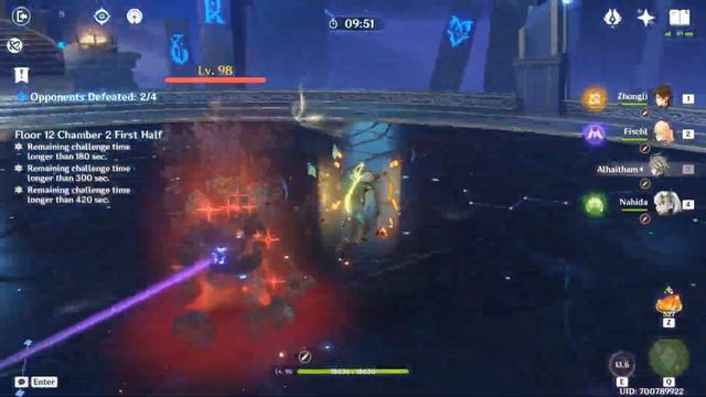 4.1 Abyss Feeble Scholar pays a visit to top half for 62s - [Genshin Impact] смотреть онлайн