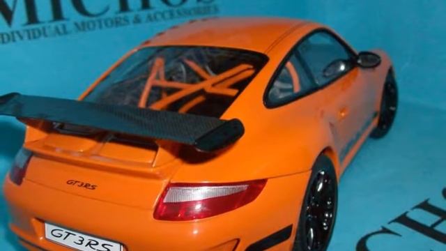 1/18 Porsche 911 (997) GT3 RS Orange / Autoart [77991] Diecast Model смотреть онлайн