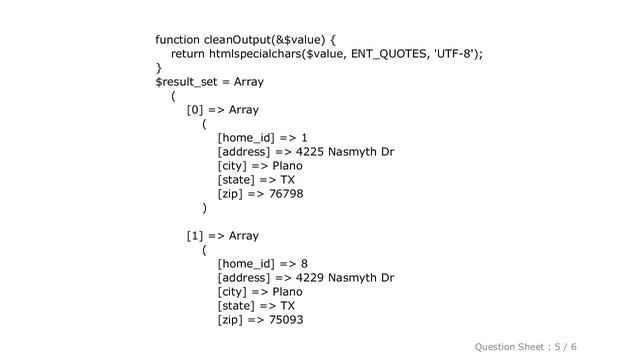 HTML : PHP: how to perform htmlspecialchar() on an array-of-arrays? смотреть онлайн