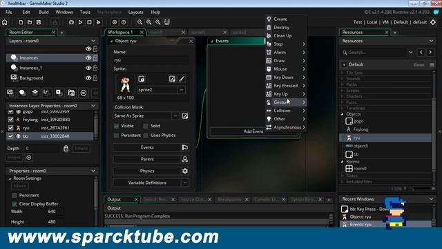 Game maker studio 2 : drag and drop tutorial - Healthbar (DnD) смотреть онлайн