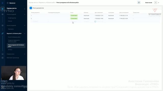 [Курс «IYNO Start»] Как удалить ведомость из реестра? Cоздание сторно-документов в IYNO смотреть онлайн