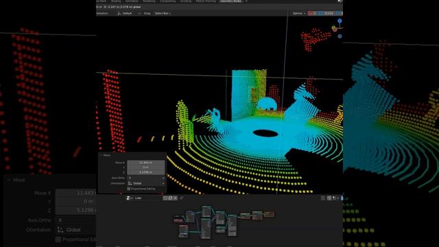 Blender geometry nodes LIDAR Scan Effect смотреть онлайн