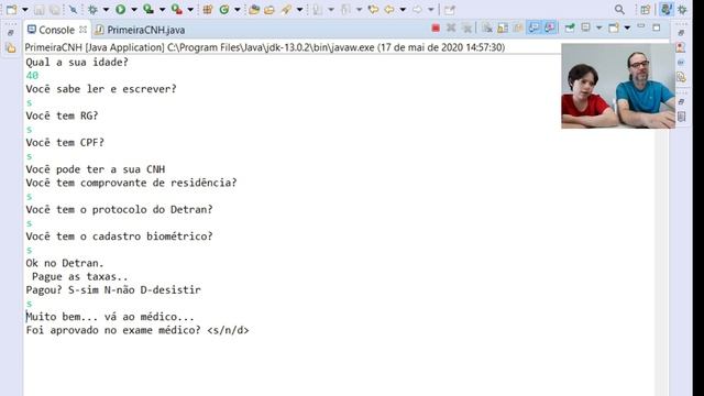 Java - if, Classe Scanner, while, toLowerCase (Exemplo CNH parte final) смотреть онлайн