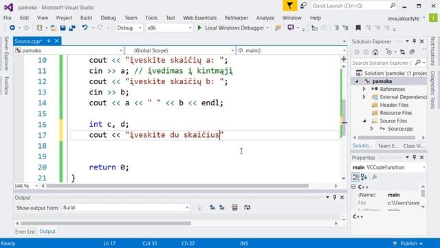 Programavimas C++ 11 #10 - Informacijos įvedimas į programą смотреть онлайн