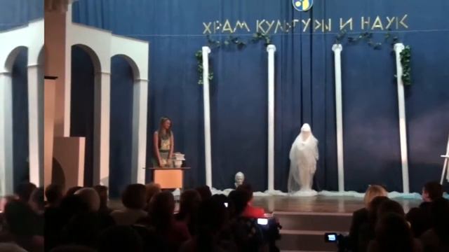 Школе 20 лет! Выступление 10-б класса. смотреть онлайн