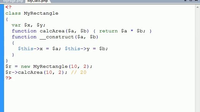 PHP Tutorial - 10 - Class смотреть онлайн