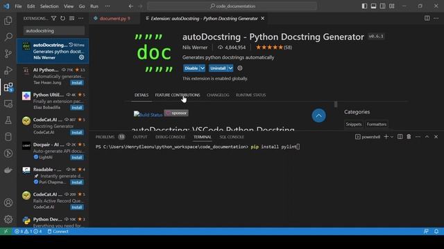 Enabling PEP8 Compatibility of Python Code in Visual Studio Code смотреть онлайн