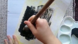 Как подготовить лист под граттаж