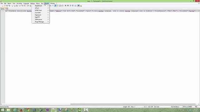 Formatting Json With Notepad ++ Tutorial смотреть онлайн