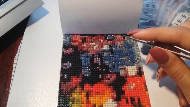 Алмазная вышивка. Как быстро ее собрать.