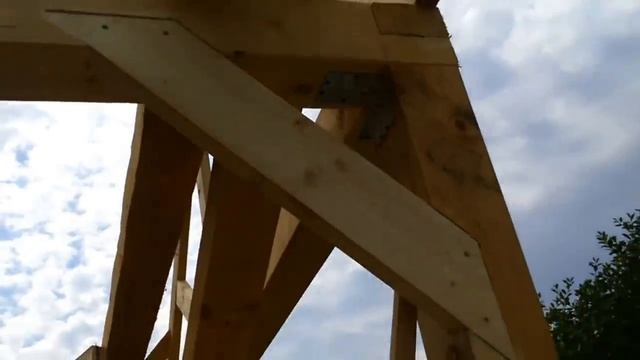 Навес для авто из дерева / Деревянный навес для дачи смотреть онлайн