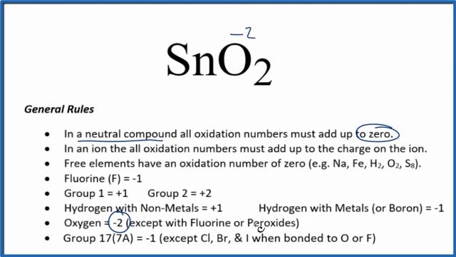 How to find the Oxidation Number for Sn in SnO2 смотреть онлайн