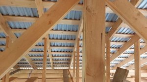двухскатная крыша своим руками, что получилось