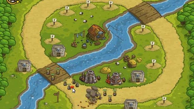 Kingdom Rush - Walkthrough - Stage Four - Twin Rivers - Campaign - смотреть онлайн