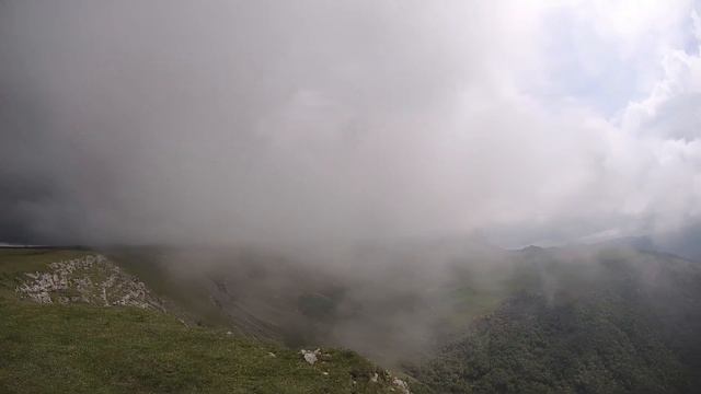 Плато Бермамыт в облаках. смотреть онлайн