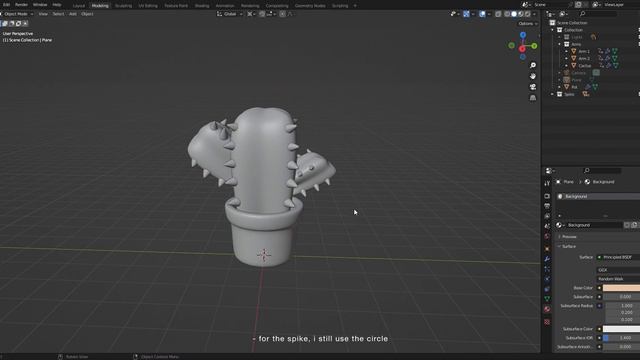 POTTED CACTUS 3D MODEL смотреть онлайн