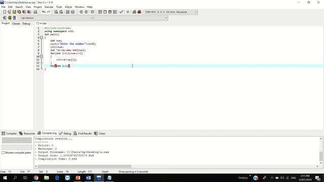 Move largest array to the first array( dynamic array of user defined) смотреть онлайн