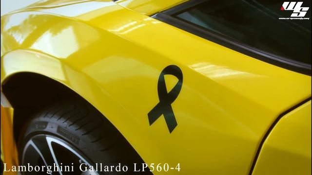 Lamborghini Gallardo with Avery Dennison Gloss Yellow смотреть онлайн
