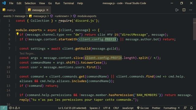[30/??] Comment utiliser un prefix différent sur plusieurs serveurs (mongoDB) | Discordjs v12 2020 смотреть онлайн