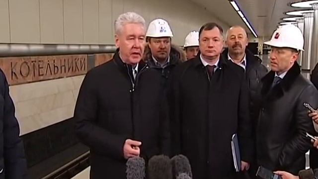 Осмотр хода строительства станции метро «Котельники» смотреть онлайн