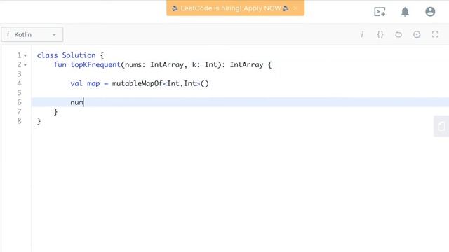 Leetcode: Top K Frequent Elements (Kotlin) смотреть онлайн
