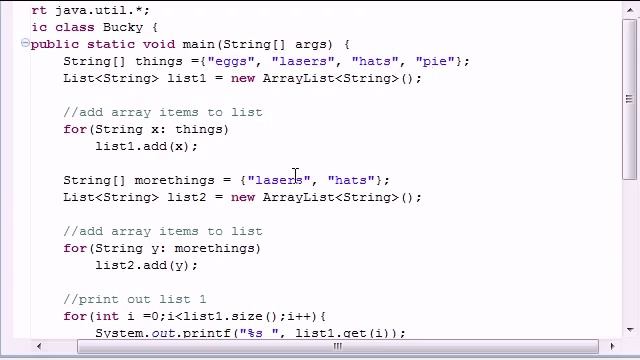 Intermediate Java Tutorial 5 ArrayList Program смотреть онлайн