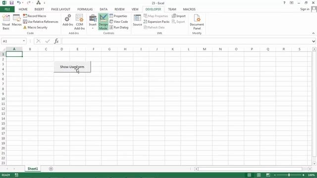 Excel VBA - How to Call UserForm from Button on Spreadsheet смотреть онлайн