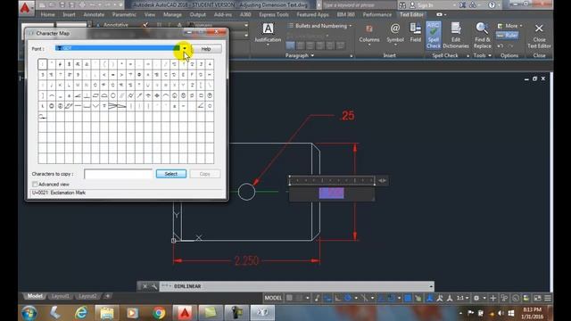 AutoCAD I 17-05 Including Symbols with Dimension Text смотреть онлайн