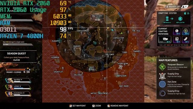 HP Omen 15 2020 - EN0037AX Ryzen 7 4800H RTX 2060(Amd version) Apex legends gameplay?? смотреть онлайн