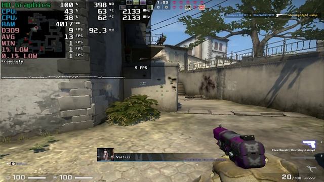 Pentium P6200 + Intel HD Graphics = CS: GO смотреть онлайн