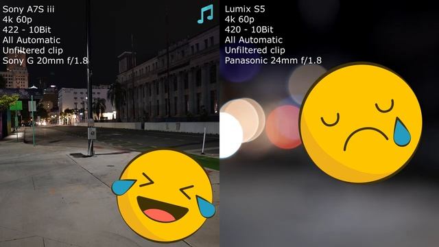 Panasonic Lumix S5 vs Sony A7S iii - Low Light Test - Miami at Night смотреть онлайн