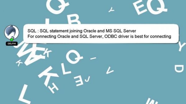 SQL : SQL statement joining Oracle and MS SQL Server
