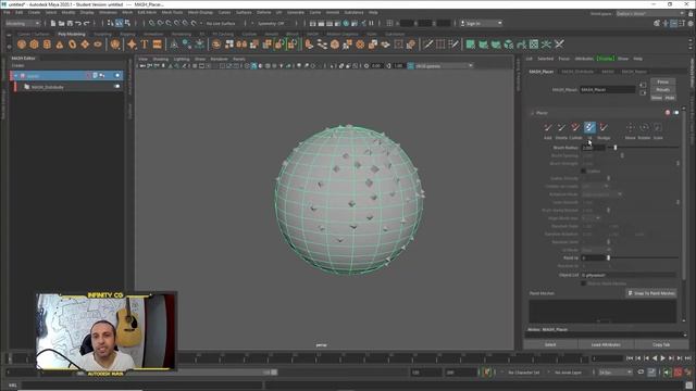 AUTODESK MAYA - COMO USAR O NODE DE PLACER DO MASH EDITOR MOTION GRAPHICS смотреть онлайн