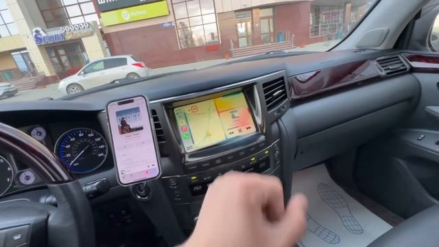 CarPlay на Lexus LX570 2007-2015 и на Toyota Land Cruiser 200 2007-2015 смотреть онлайн