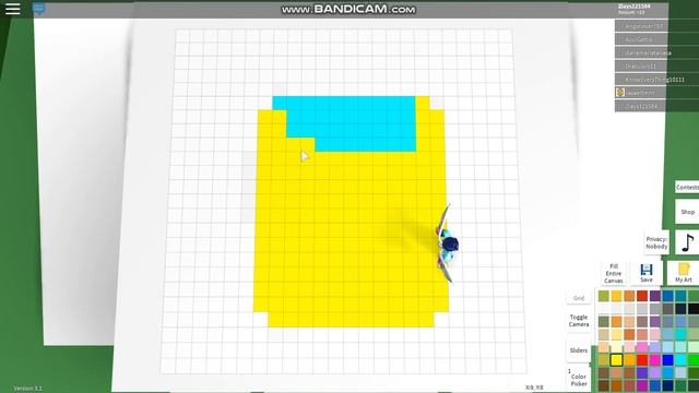 how to draw the oof head in roblox pixel art! смотреть онлайн