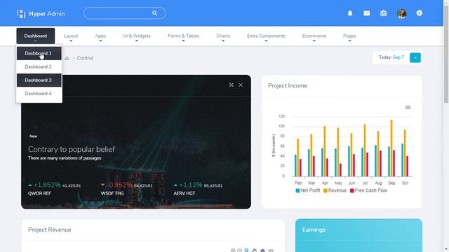 Hyper Bootstrap Admin Web App Template with LTR Theme смотреть онлайн