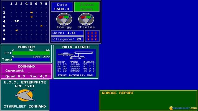Ega Trek gameplay (PC Game, 1992) смотреть онлайн