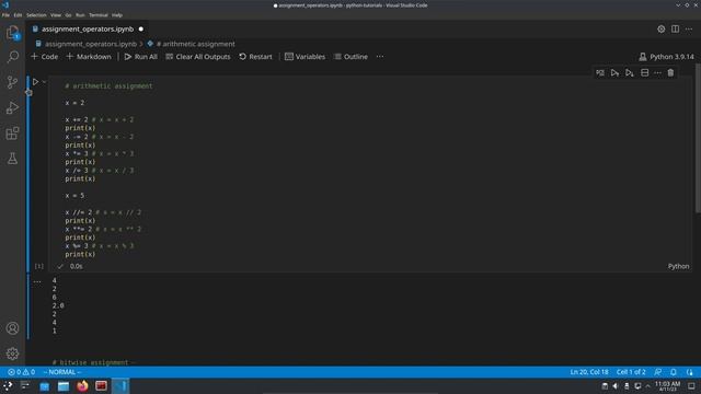 Python Assignment Operators смотреть онлайн
