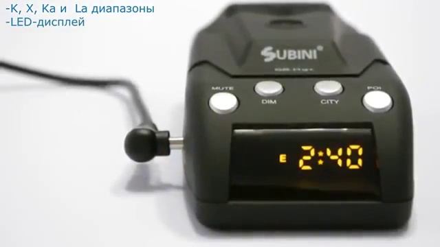 Обзор видеорегистратора с антирадаром Subini GR H9+STR смотреть онлайн