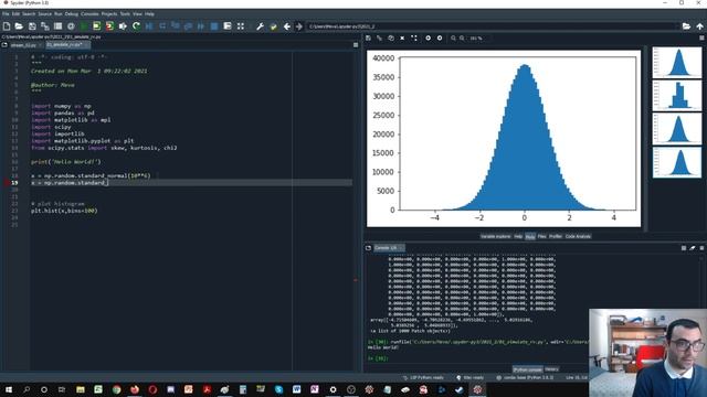 2021-2 Finanzas con Python 02 generar vectores aleatorios con Numpy смотреть онлайн