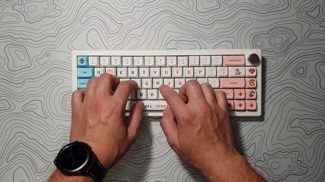 Кастомна механічна бездротова клавіатура Zuoya GMK67 2,4 ГГц PBT кейкапи, switch KTT Kang White V3 смотреть онлайн