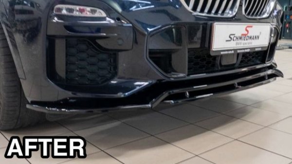 Maxton Design front splitter gloss black  BMW G05 X5